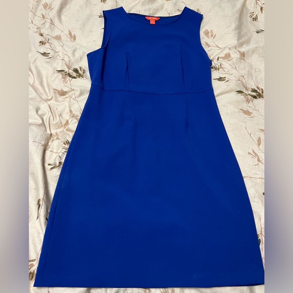 Royal blue dress- great for business casual.